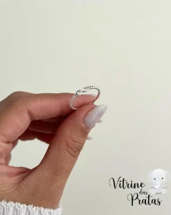 Anel Bolinhas com Infinito