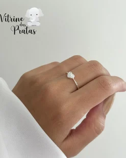 Anel Coração Cravejado