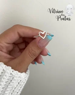 Anel Coração Vazado