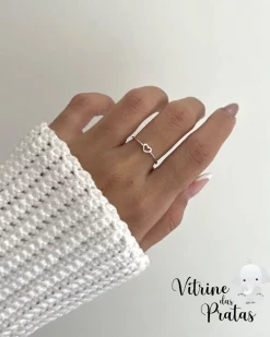Anel Coração Vazado Mini