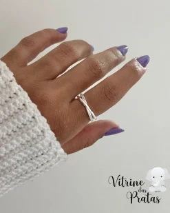 Anel Duplo Cravejado