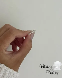 Anel Metade Cravejado