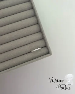 Anel Metade Cravejado