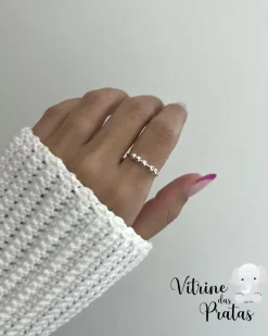 Anel Regulável Bolinhas