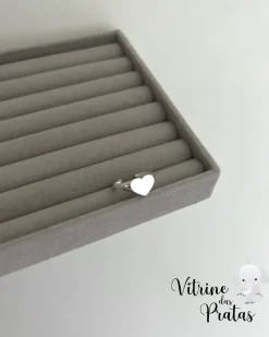 Anel Regulável Coração Personalizado