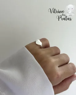 Anel Regulável Coração Personalizado