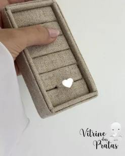 Anel Regulável Coração Personalizado