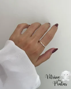 Anel Regulável Entrelaçado com Bolinhas