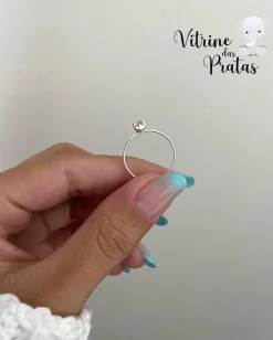 Anel Solitário Delicado