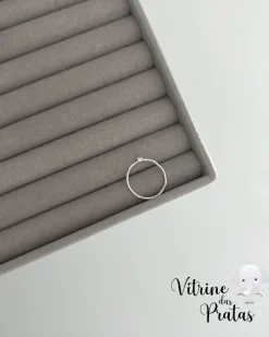 Anel Solitário Ondulado