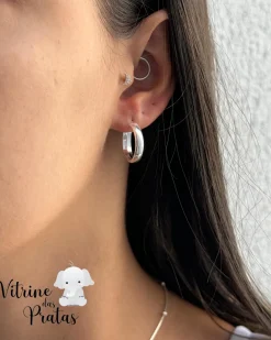 Argola Meia Cana de Tarraxa 1,8cm