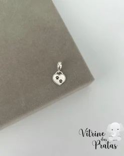 Berloque Coração com Patas