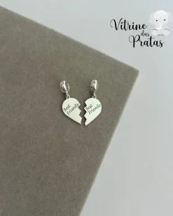 Berloque Duplo Best Friends Coração