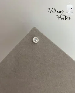 Berloque Separador Cravejado com Olho Grego