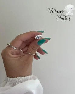 Berloque Separador Olho Grego Cravejado