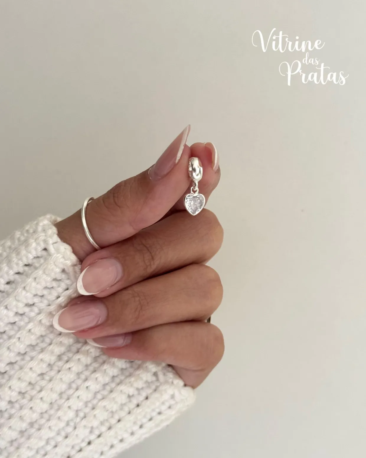 Berloque Zircônia de Coração