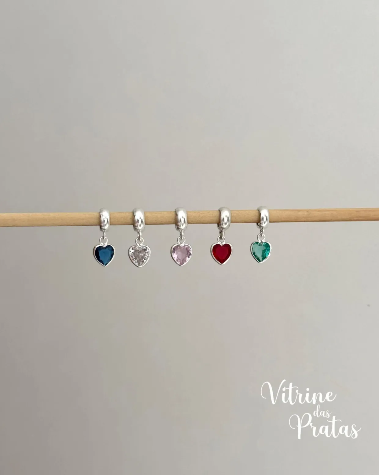 Berloque Zircônia de Coração