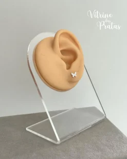 Brinco Borboleta Cravejada