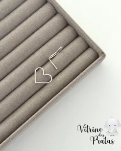 Brinco Coração Vazado