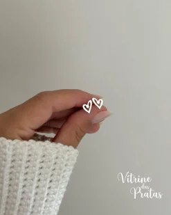 Brinco Dois Corações