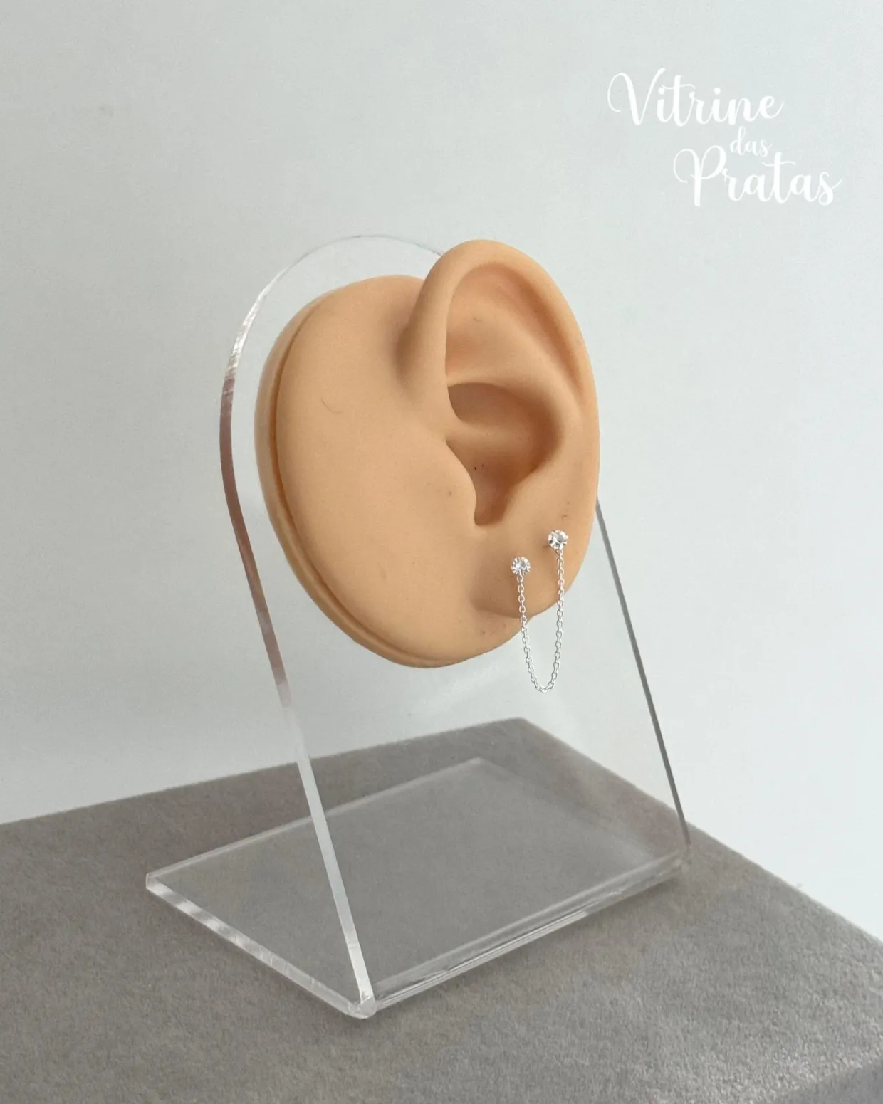 Brinco Ear Line Ponto de Luz