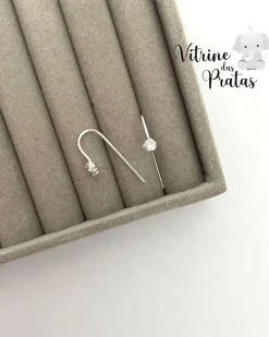 Brinco Fio com Zircônia