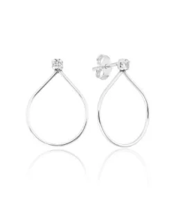 Brinco Gota com Ponto de Luz