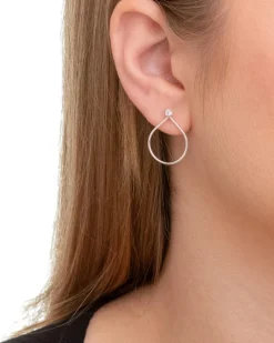 Brinco Gota com Ponto de Luz