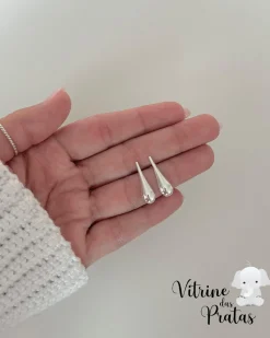 Brinco Gota Puffer Fina