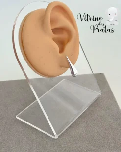 Brinco Gota Puffer Fina