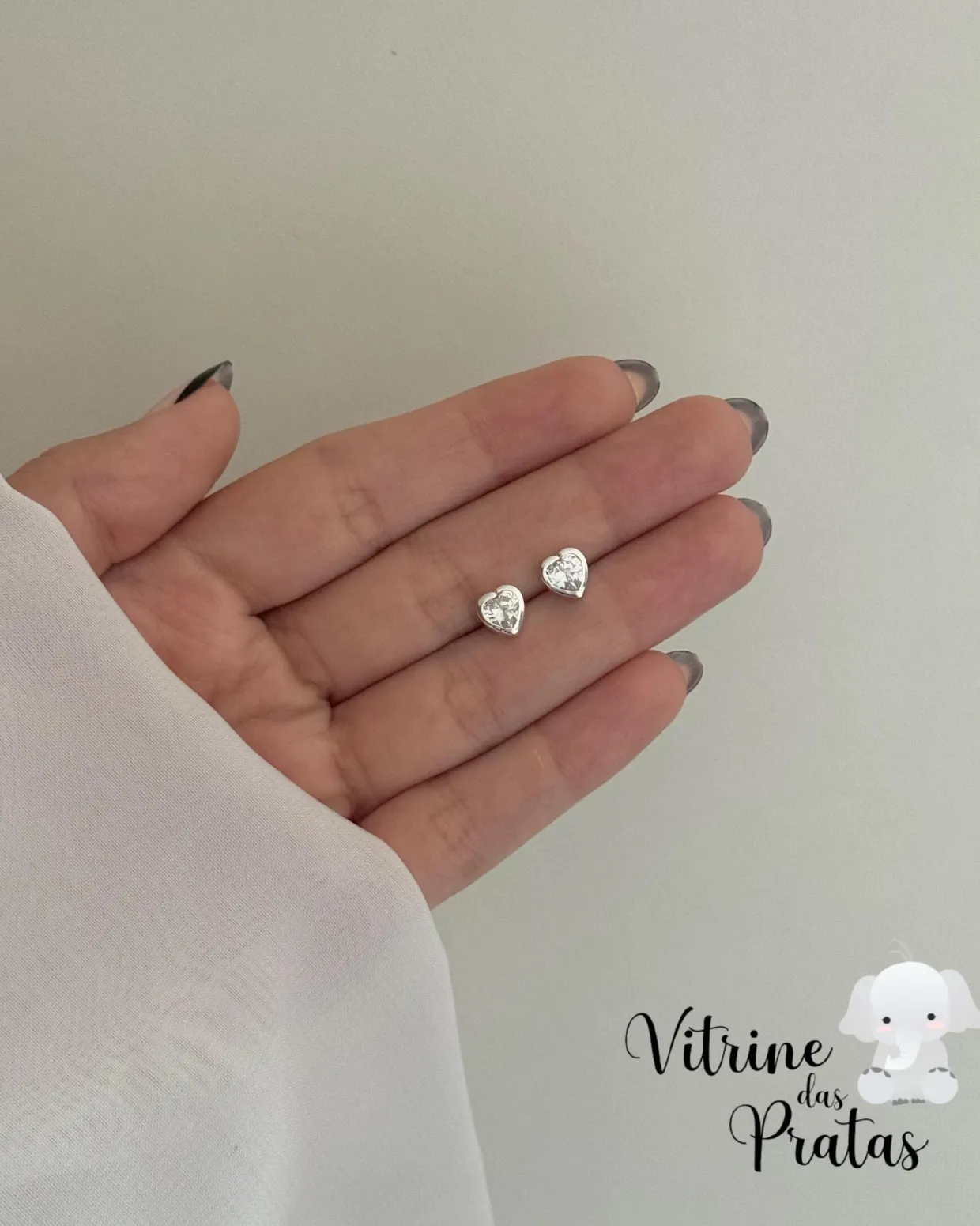 Brinco Ponto de Luz Coração