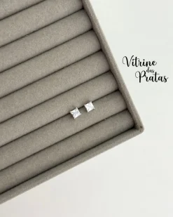 Brinco Ponto de Luz Quadrado