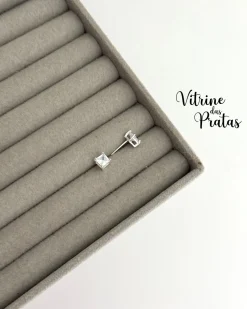 Brinco Ponto de Luz Quadrado