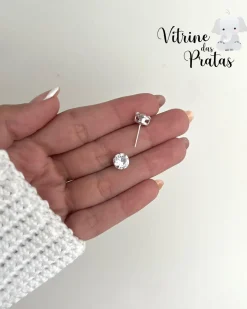 Brinco Zircônia Redonda