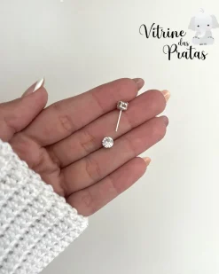 Brinco Zircônia Redonda P