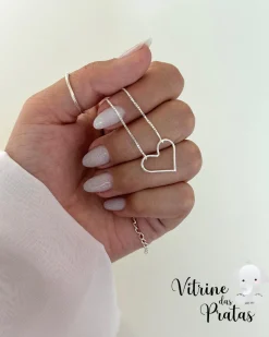 Choker Coração Vazado