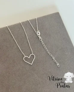 Choker Coração Vazado