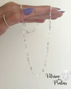 Choker Elos Corações