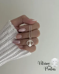 Colar Coração com Nossa Senhora