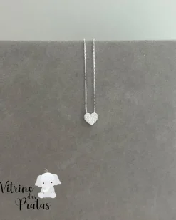 Colar Coração Cravejado