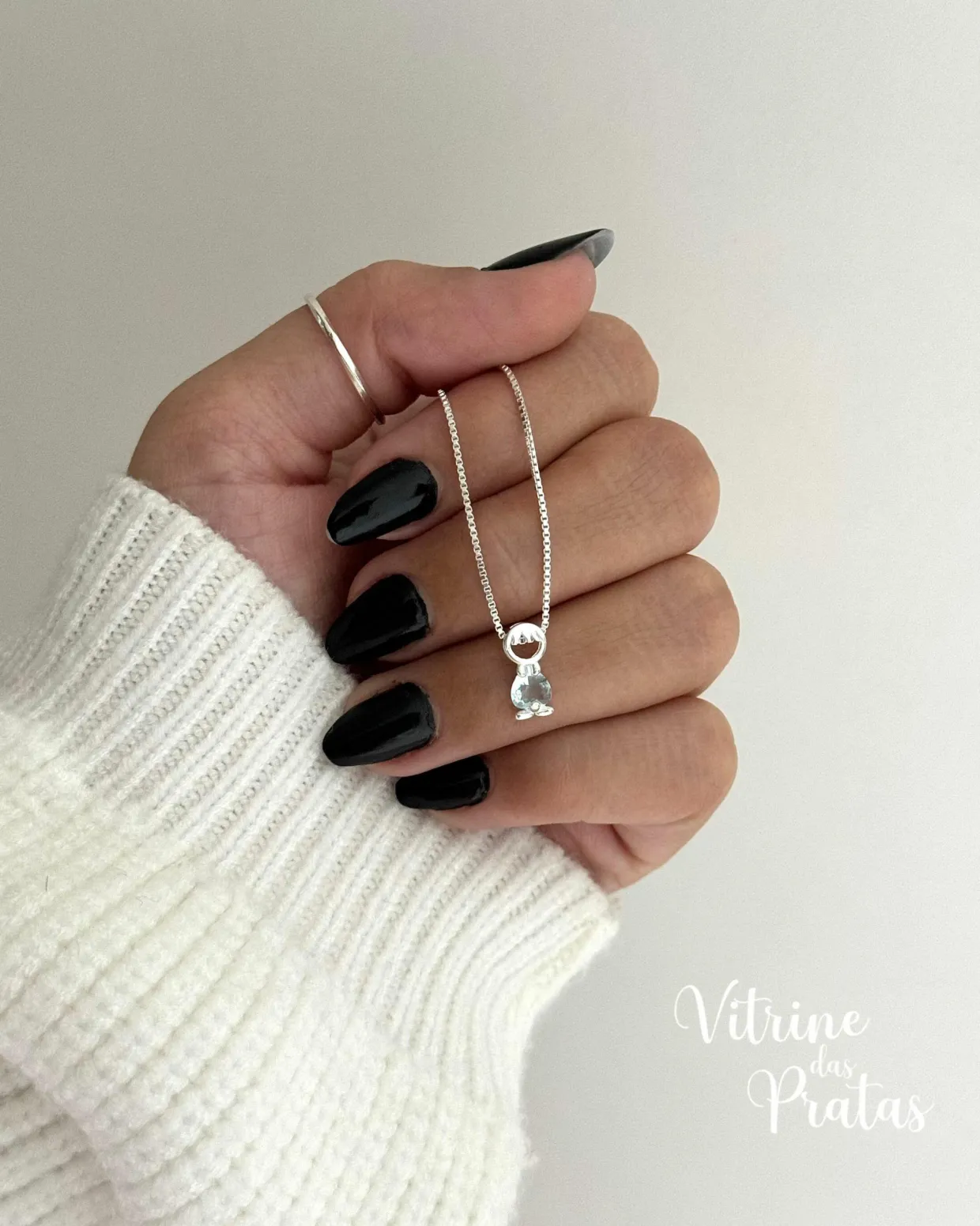 Colar Menino com Zircônia Azul