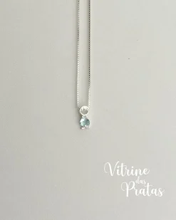 Colar Menino com Zircônia Azul