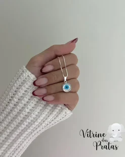 Colar Olho Grego 0,8cm