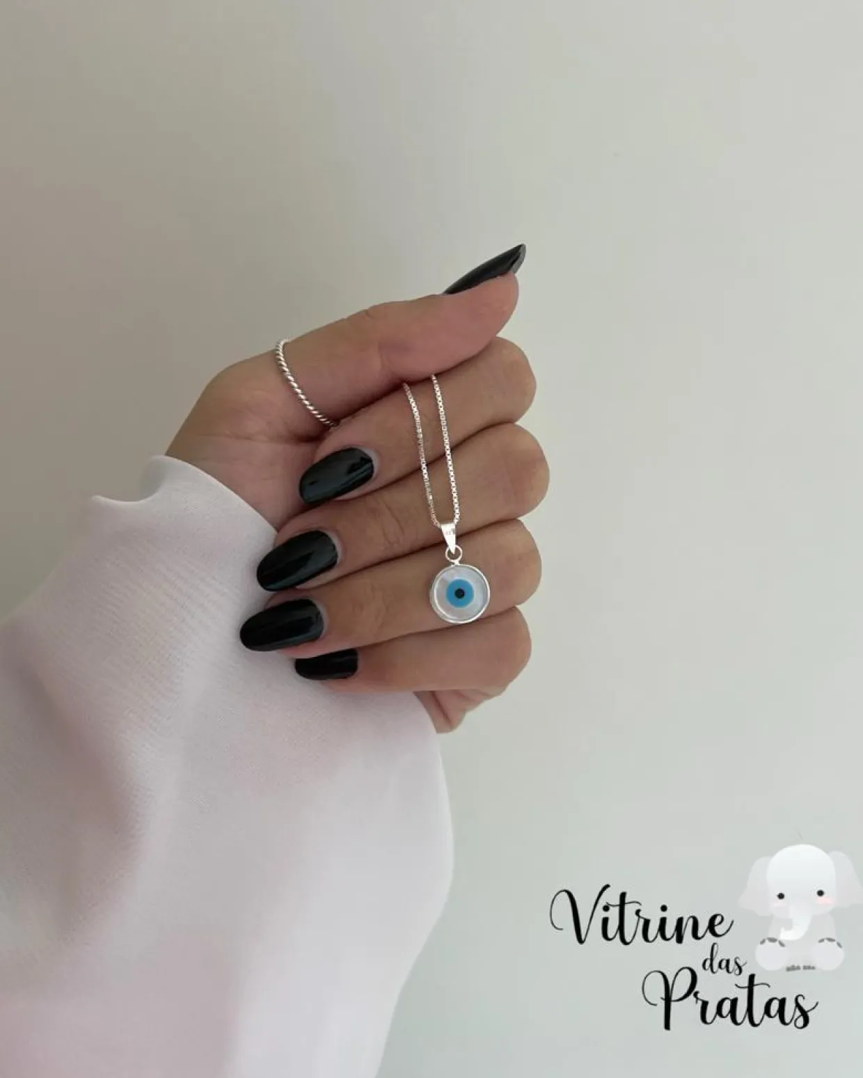 Colar Olho Grego 1,0cm