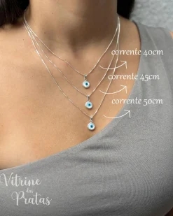 Colar Olho Grego 0,8cm