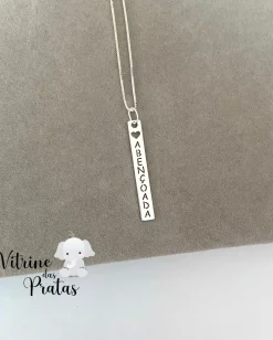 Colar Plaquinha Abençoada
