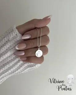 Colar Plaquinha com Gato