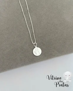 Colar Plaquinha com Gato