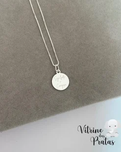 Colar Plaquinha Seja Forte e Corajosa