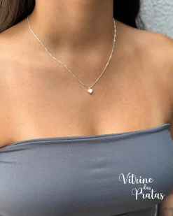 Colar Ponto de Luz Coração